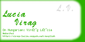 lucia virag business card